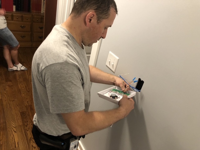 installation of a home intercom system